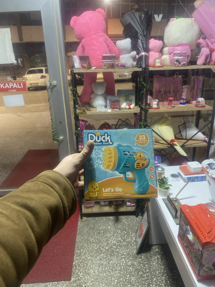 Duck bbuble gun baloncuk tabancası