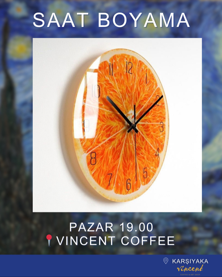 14 HAZİRAN PAZAR 19.00 SAAT BOYAMA /VINCENT COFFEE