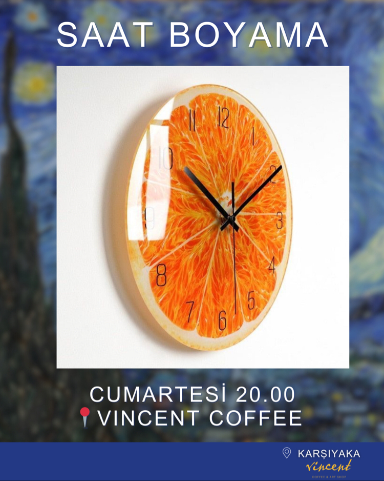 13 HAZİRAN CUMARTESİ 19.00 SAAT BOYAMA /VINCENT COFFEE