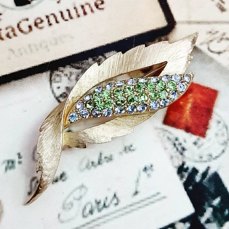 Corocraft Taş Detaylı Vintage Broş