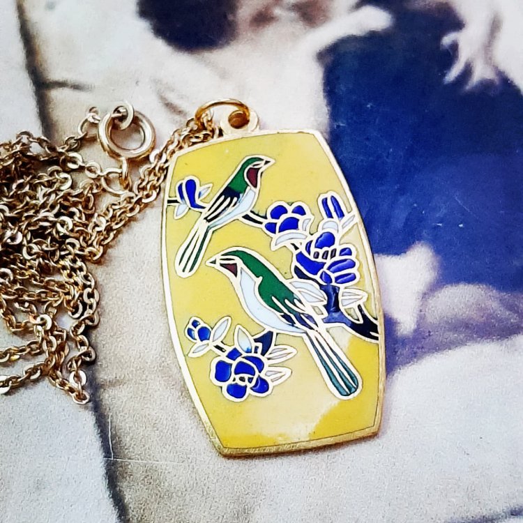 Cloisonne Mineli Kolye