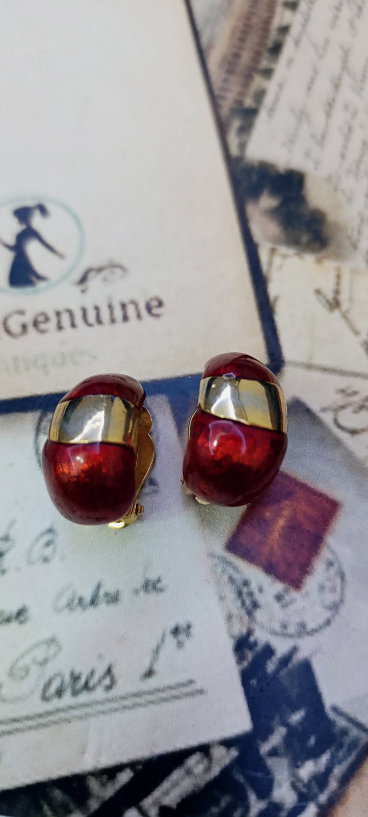 Vintage Mineli Küpe