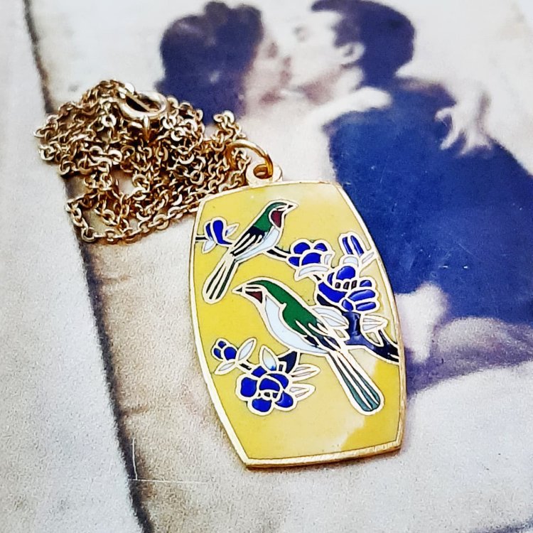 Cloisonne Mineli Kolye