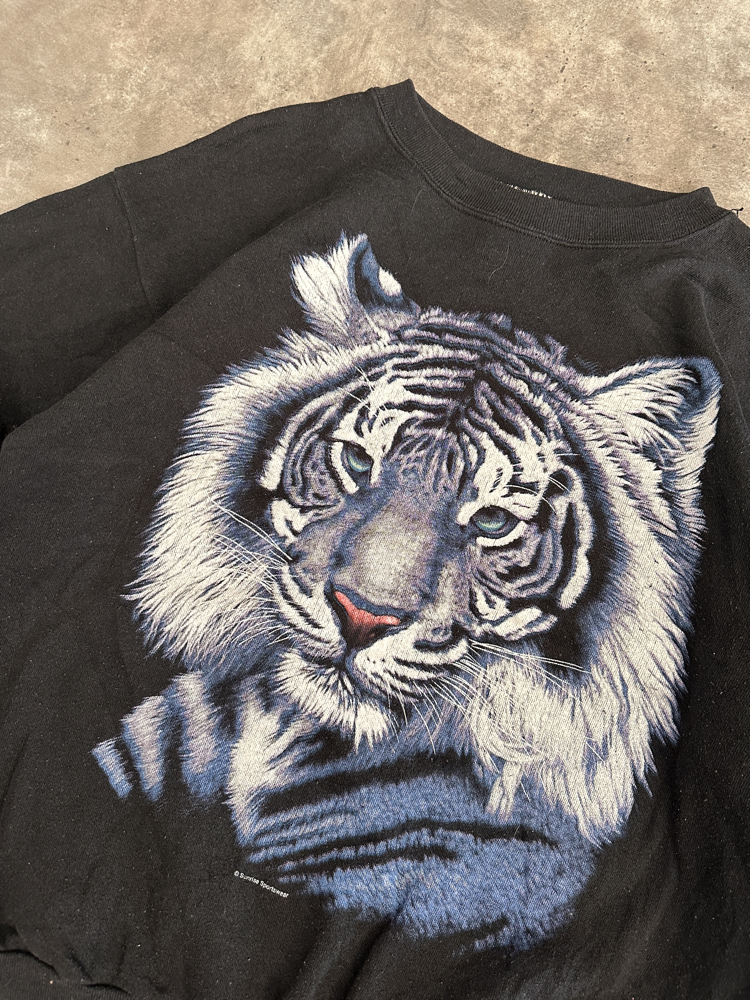 Vintage Oldschool Baskılı Hoodie (M)