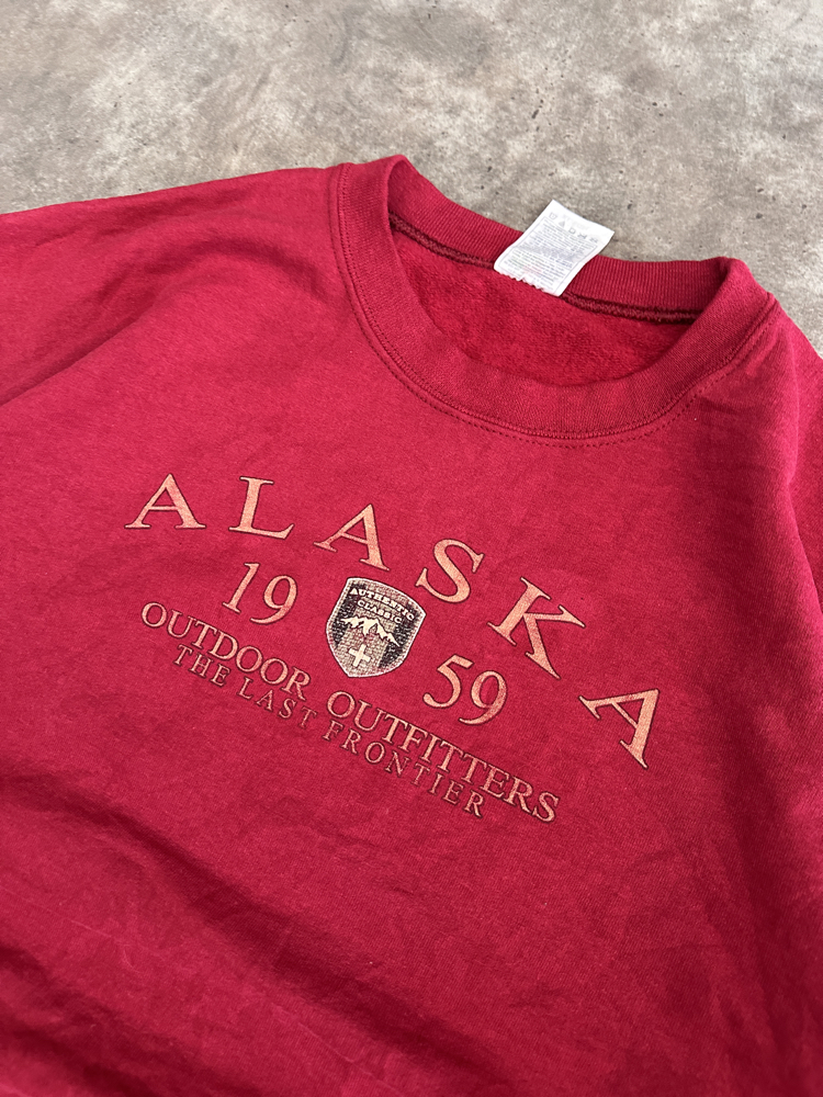 Vintage Alaska Fruit Of Loom Hoodie (XL)