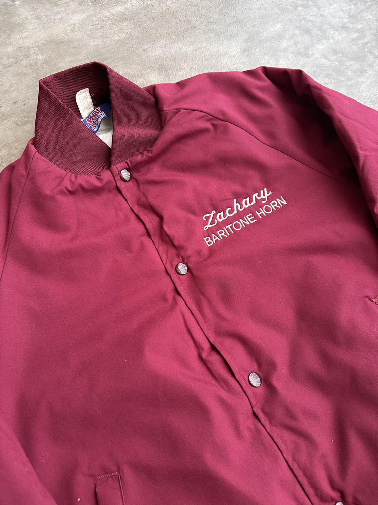 Vintage Amerikan Bordo Kolej Ceket (M)