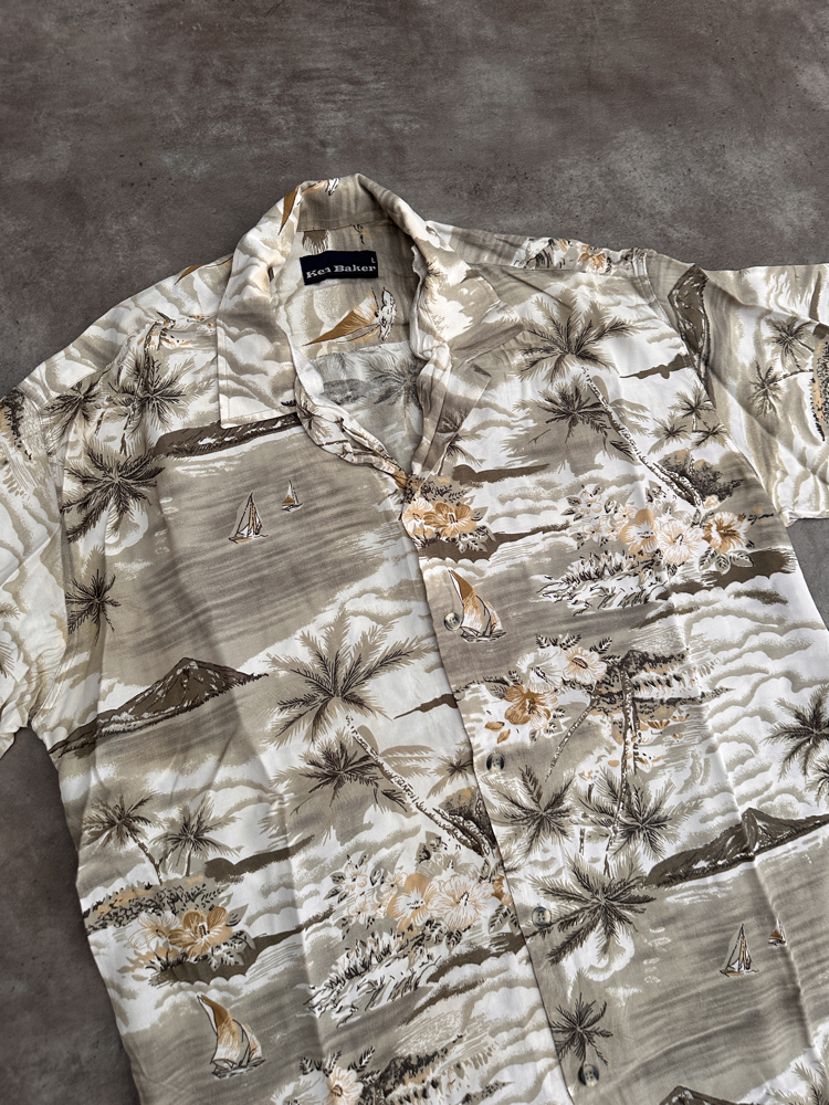 Vintage Oldschool Hawaii Gömlek (L)