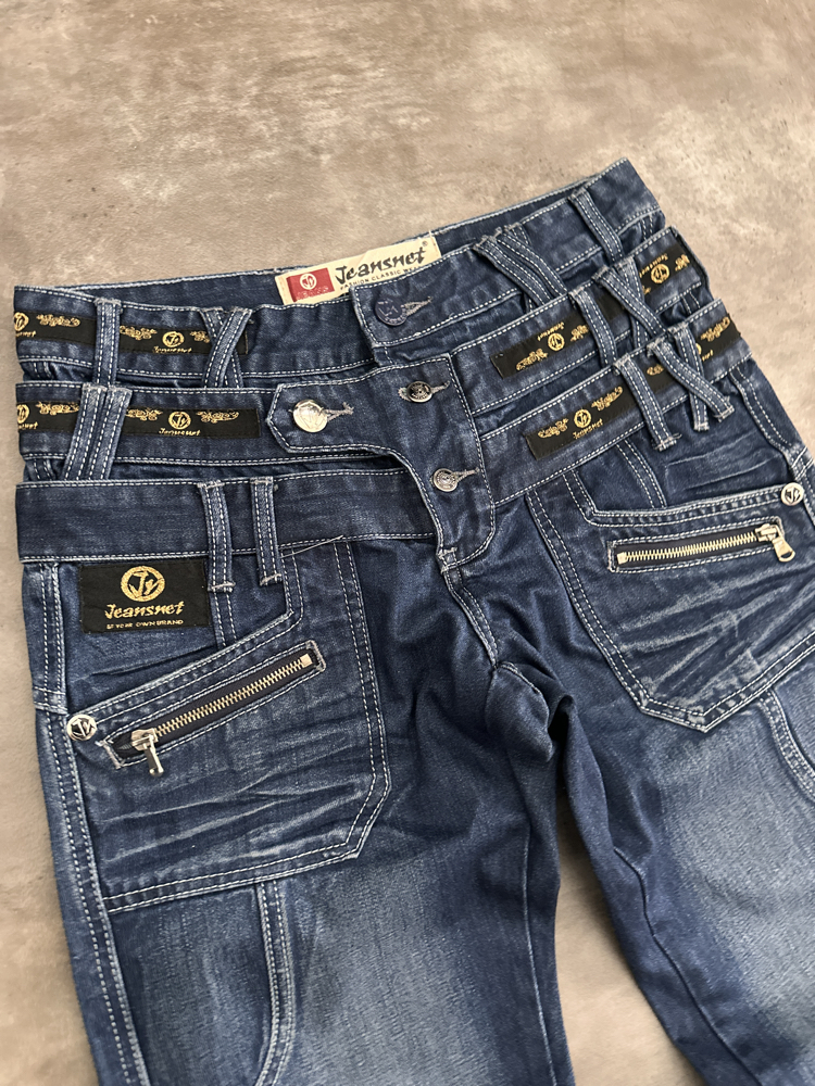 Jeansnet Vintage Tasarım Kot Pantalon