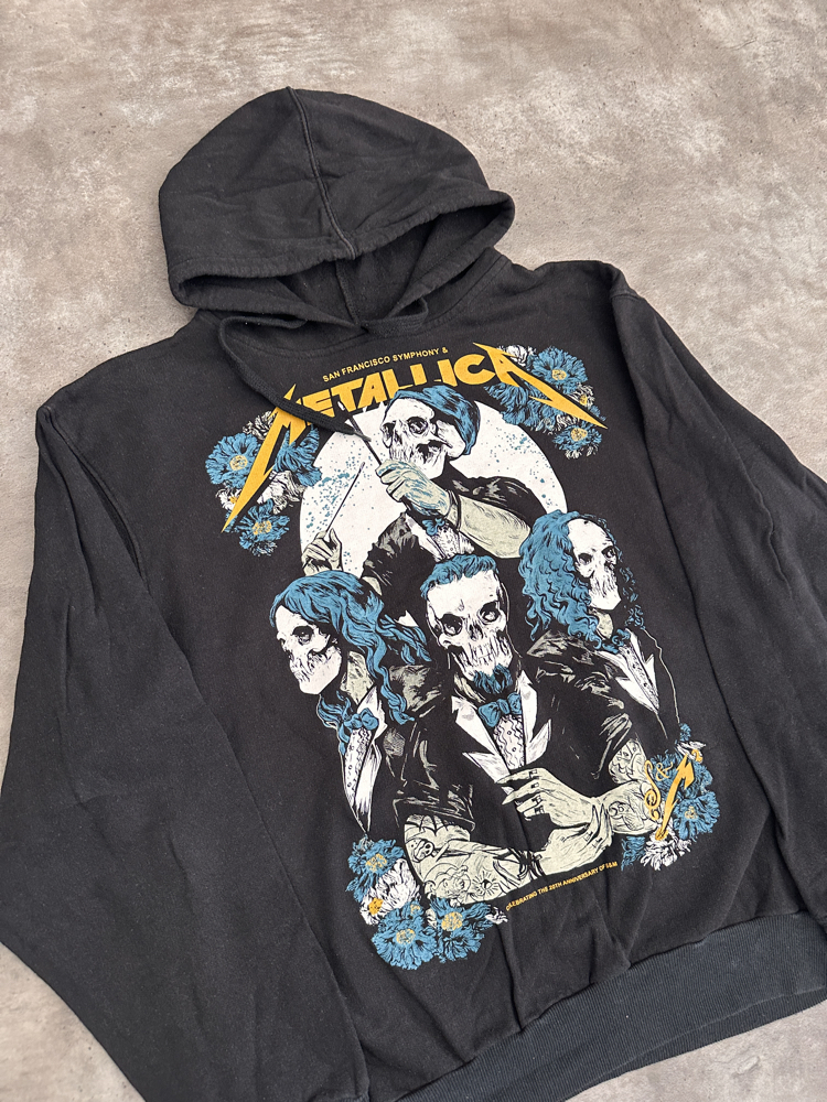 Metallica Vintage Kapüşonlu Sweatshirt (M)