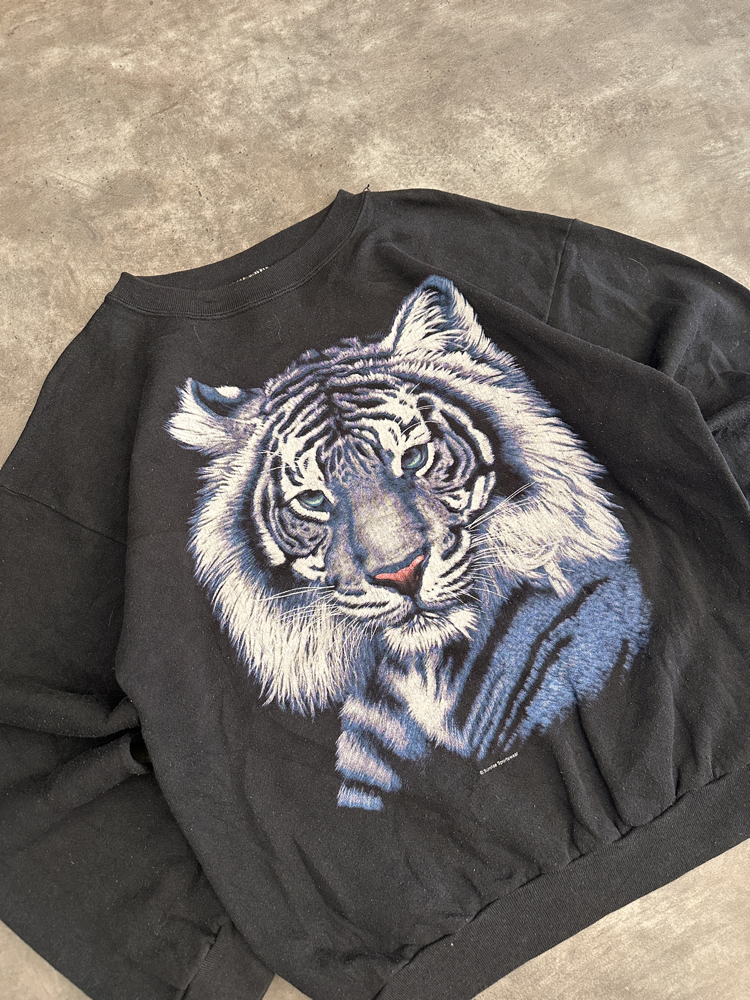 Vintage Oldschool Baskılı Hoodie (M)