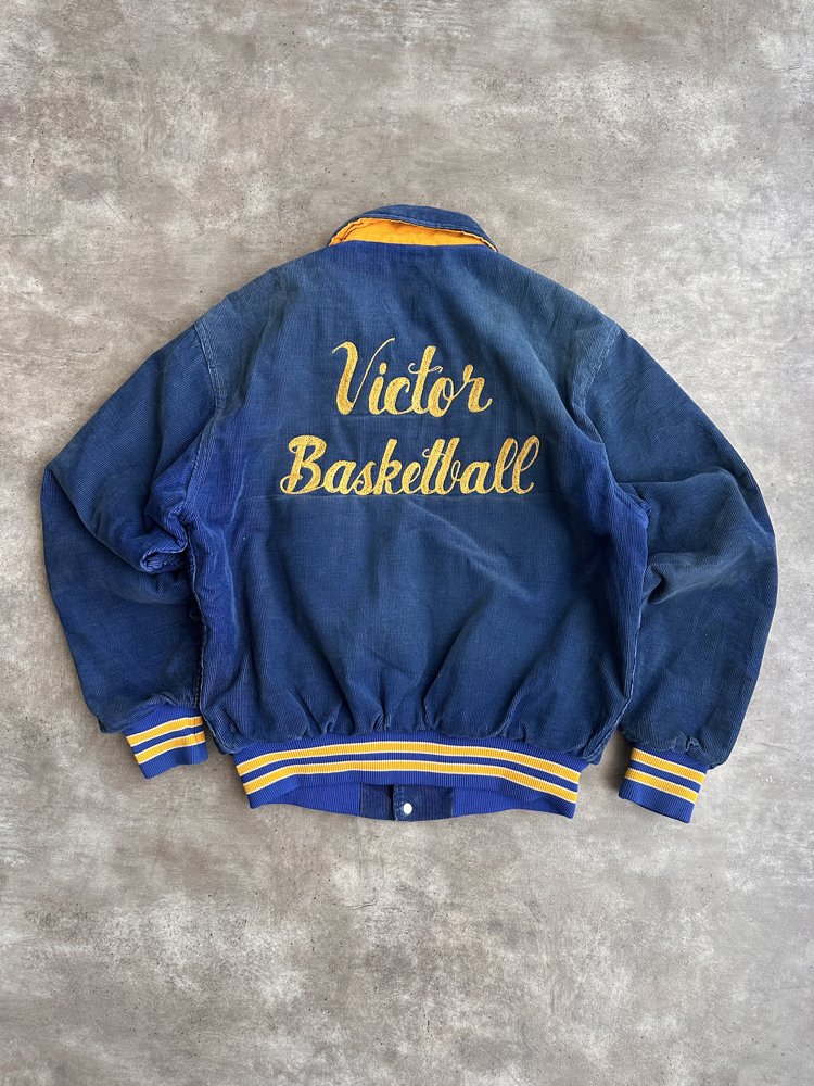 80s/90s Vintage Kadife Kolej Ceketi (M)