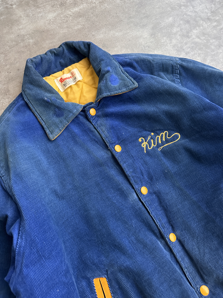 80s/90s Vintage Kadife Kolej Ceketi (M)