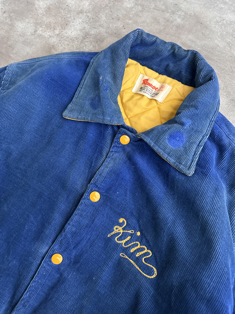 80s/90s Vintage Kadife Kolej Ceketi (M)