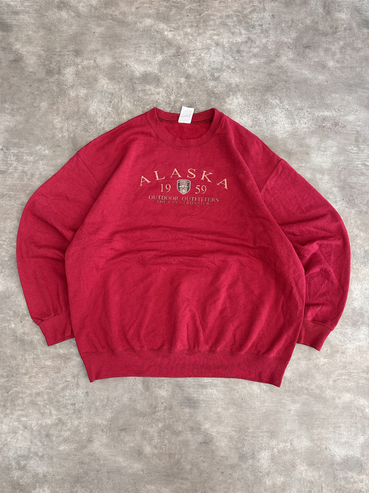 Vintage Alaska Fruit Of Loom Hoodie (XL)