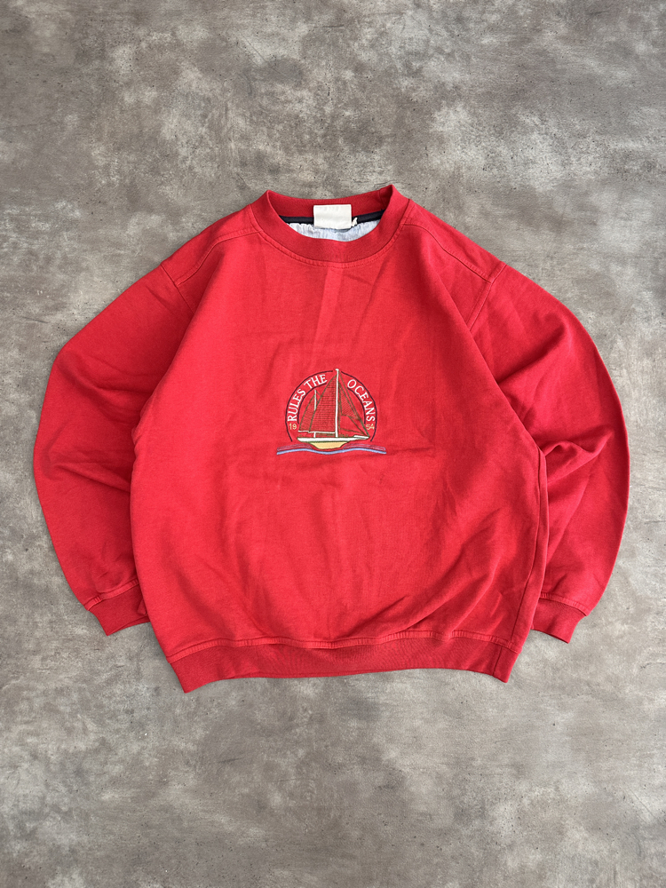 Vintage Oceans Nakışlı Hoodie (S)