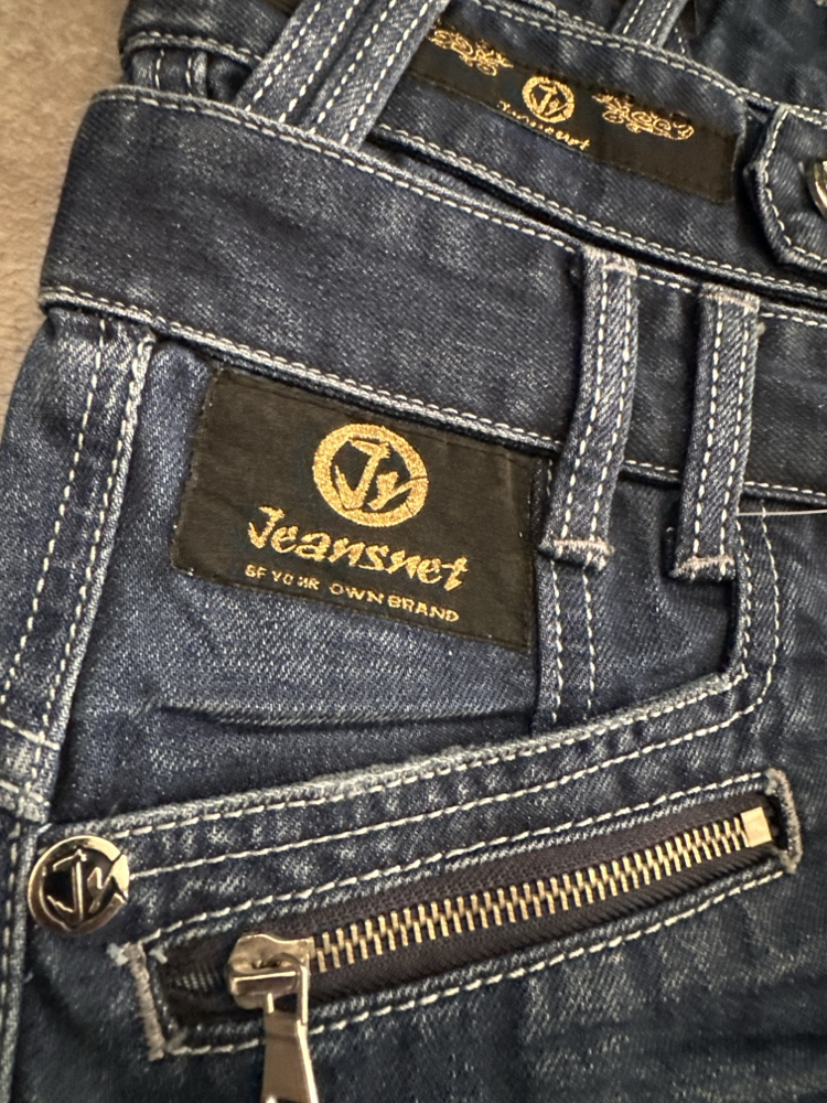 Jeansnet Vintage Tasarım Kot Pantalon