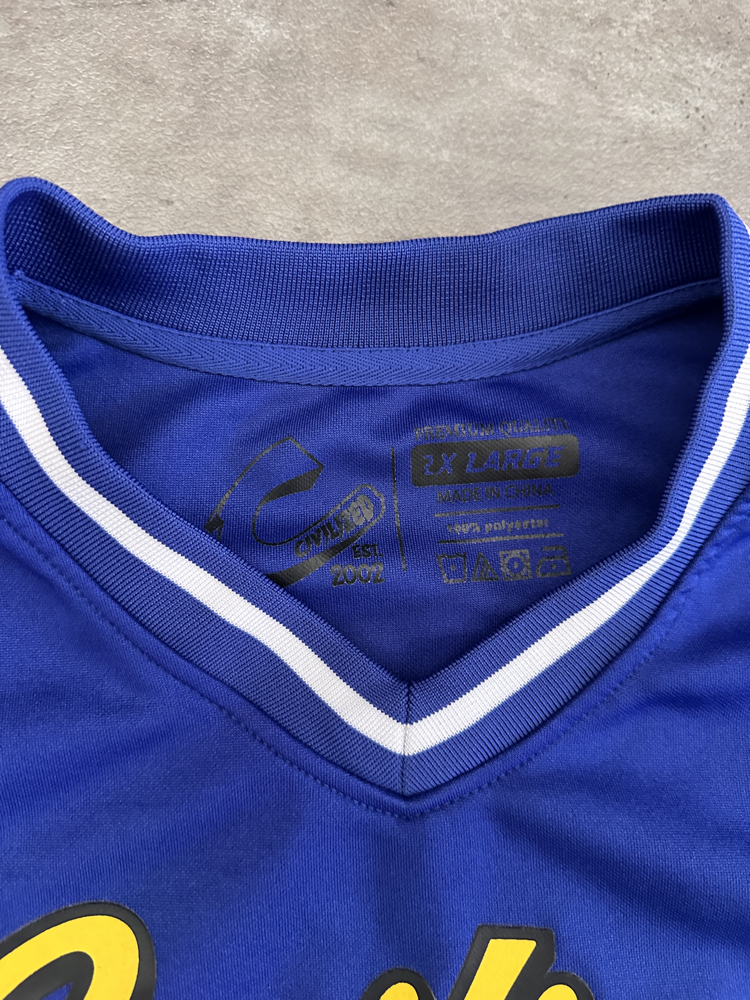 Civilized Mavi Grafik Baskılı Jersey (L)
