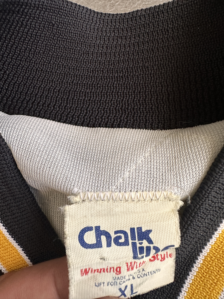 90s Chalk Line Steelers Kolej Ceket (XL)