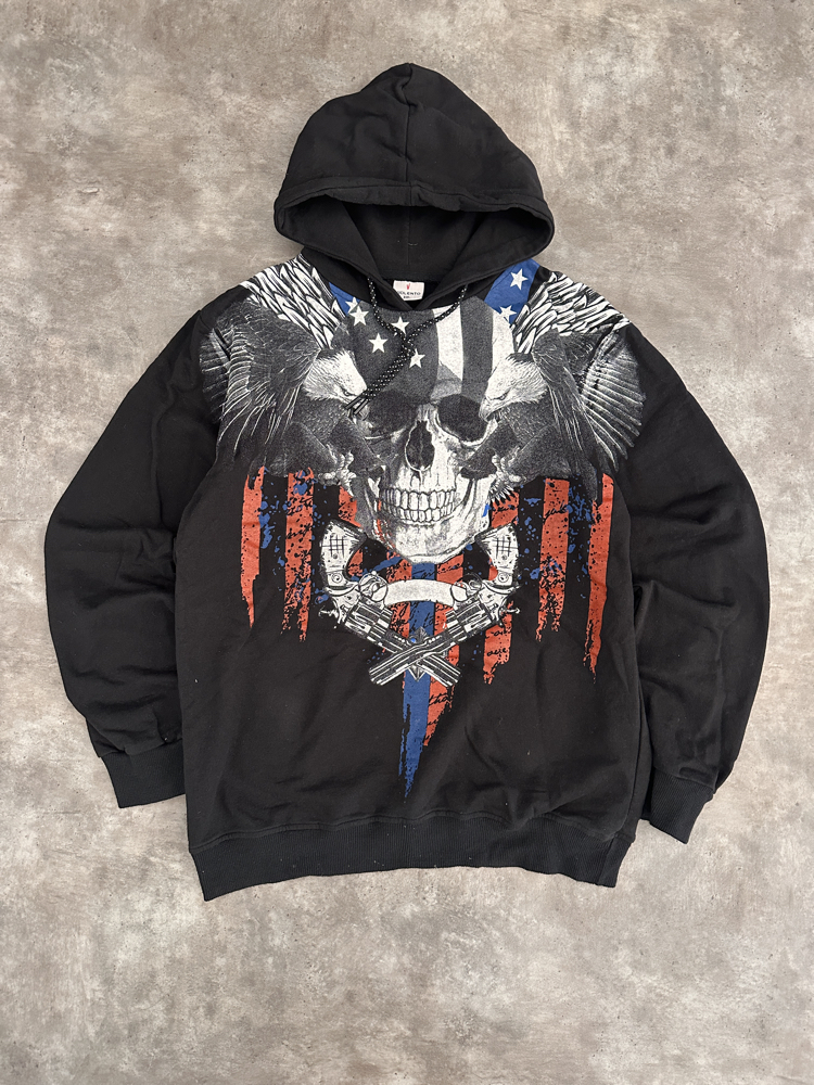 Amerikan Vintage Baskılı Sweatshirt (L)