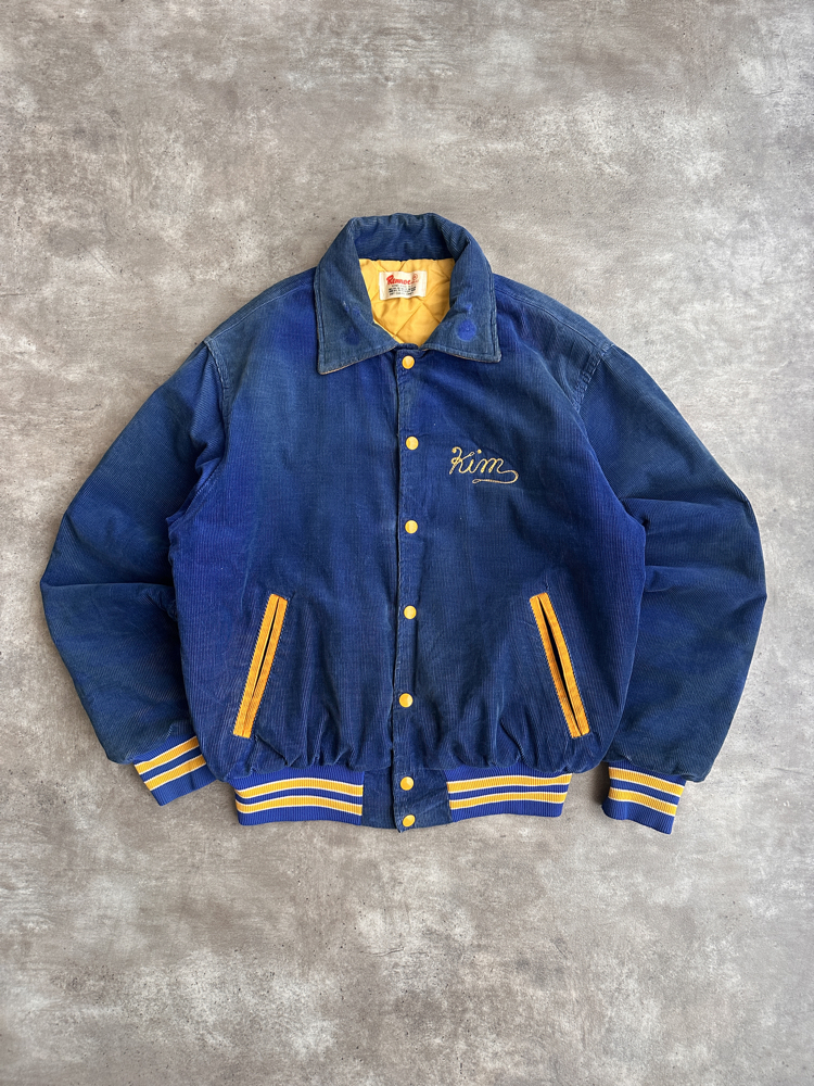 80s/90s Vintage Kadife Kolej Ceketi (M)