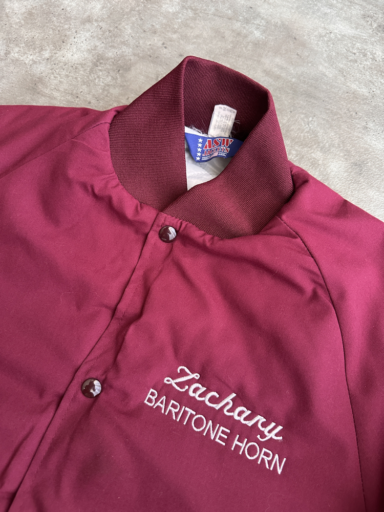 Vintage Amerikan Bordo Kolej Ceket (M)