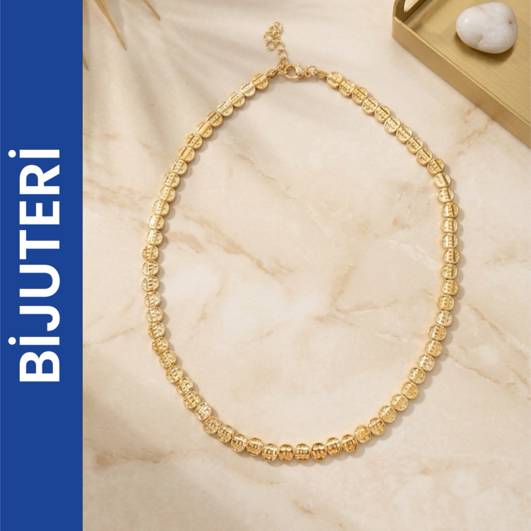 Pul Ezme Kolye Gold