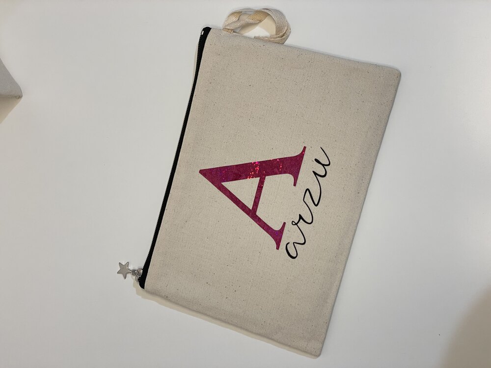 İsimli Clutch Çanta