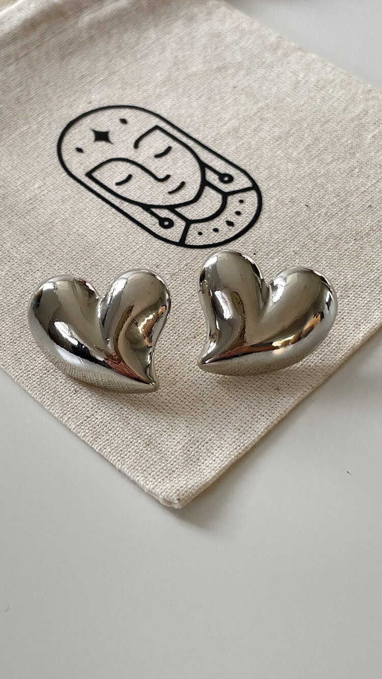Kalp Küpe Silver