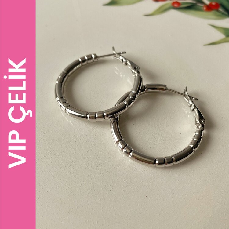 Vip Özel Seri Çelik Küpe