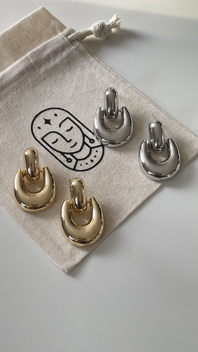 Silver Plaka Küpe