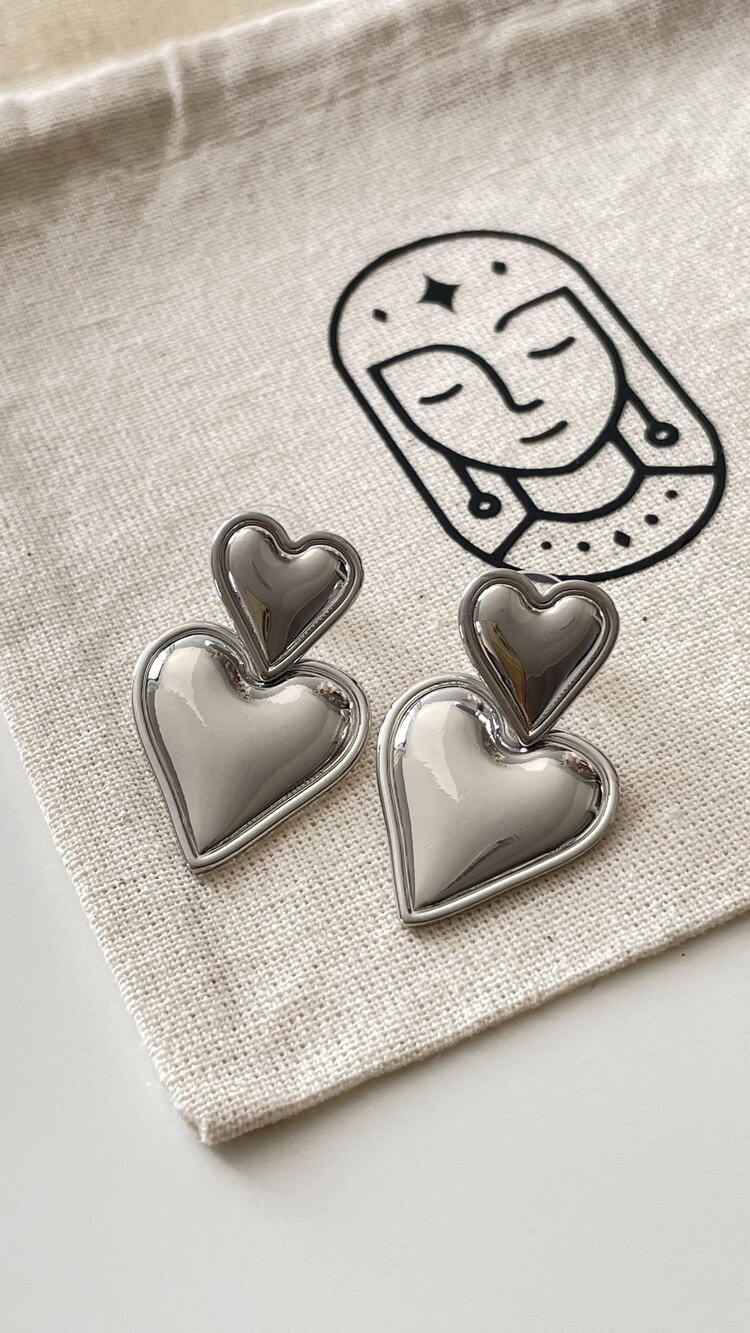 Kalp Küpe Silver