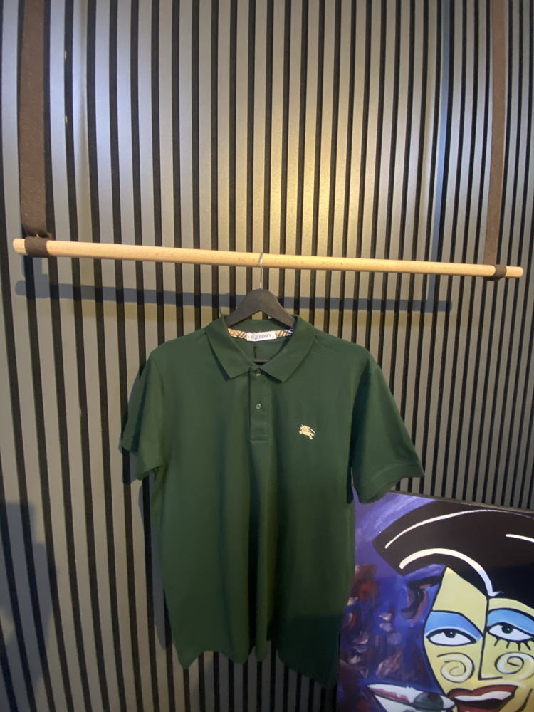 BURBERRY-POLO YAKA YEŞİL