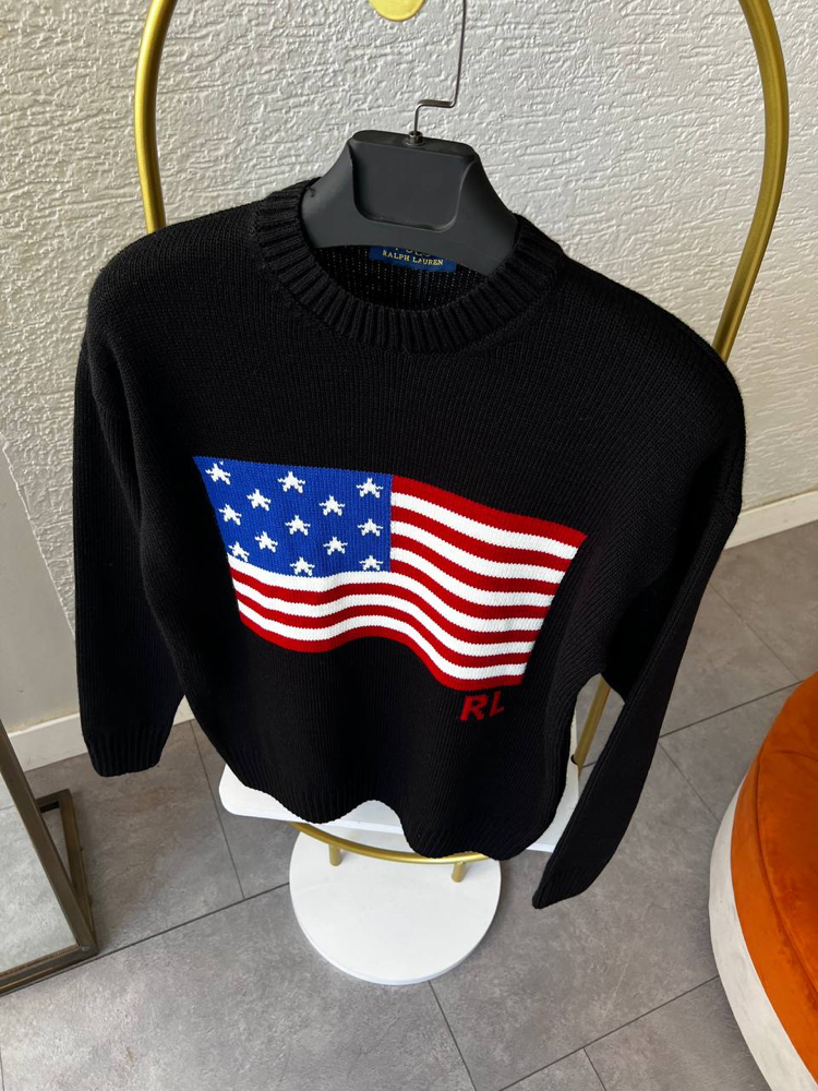 BAYRAK NAKIŞLI RALPH LAUREN KAZAK
