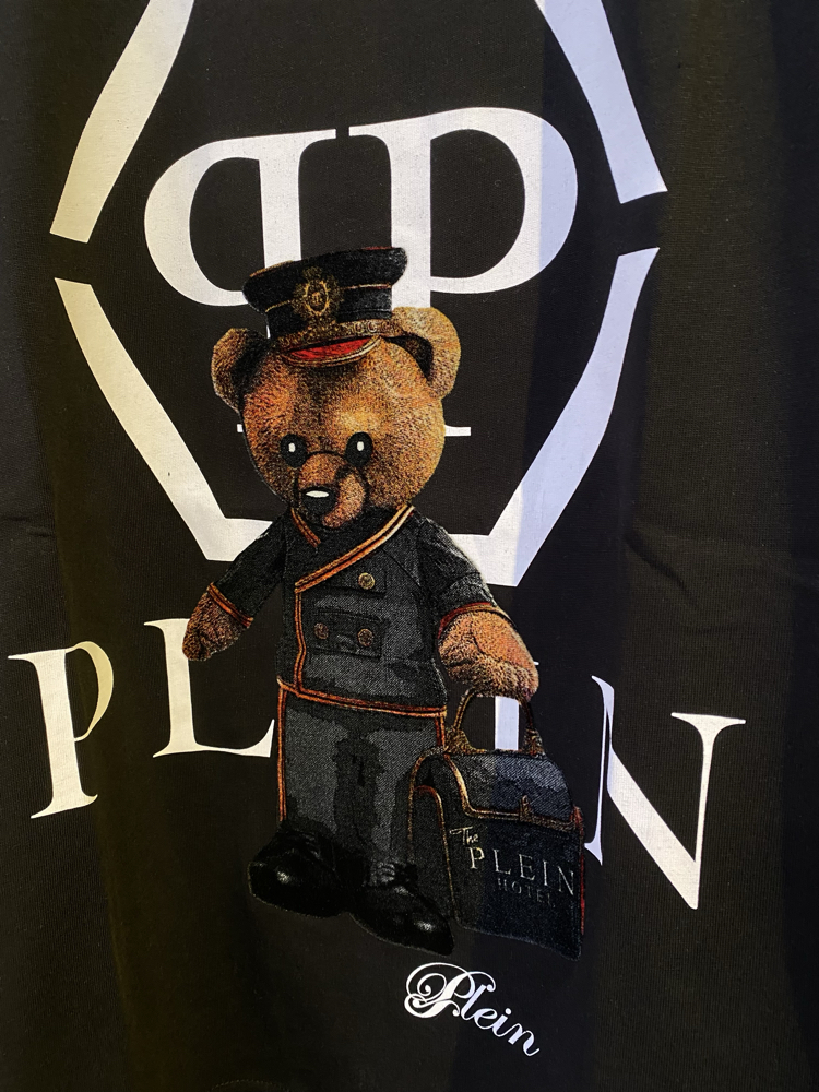 philipp plein-ayıcıklı süet baskı 
