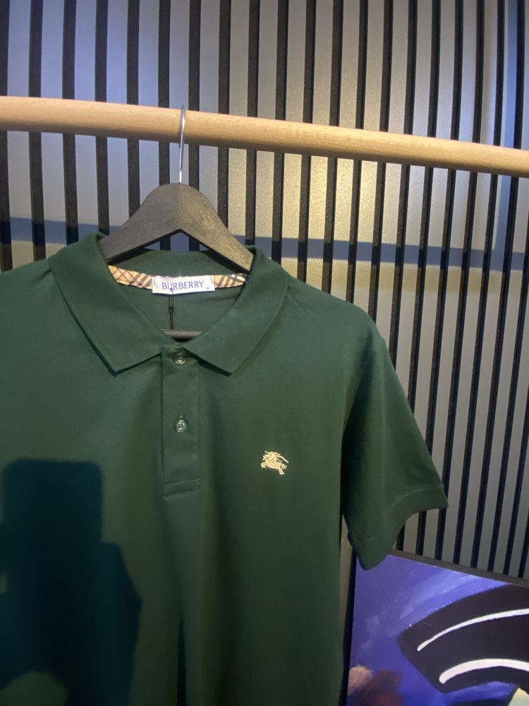 BURBERRY-POLO YAKA YEŞİL