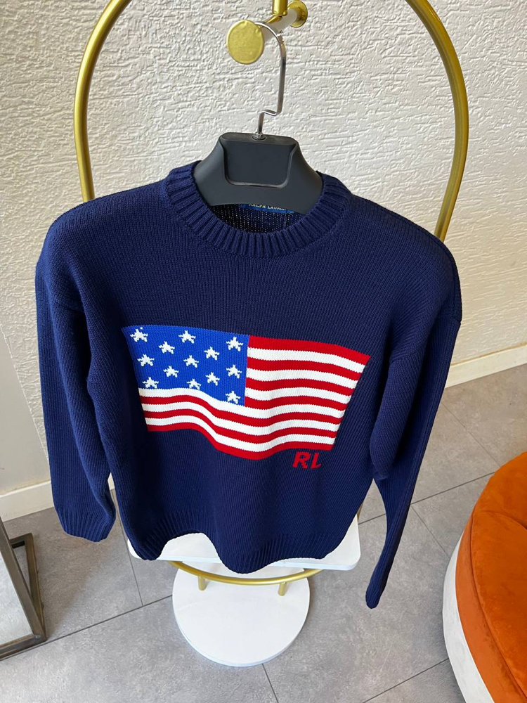BAYRAK NAKIŞLI RALPH LAUREN KAZAK