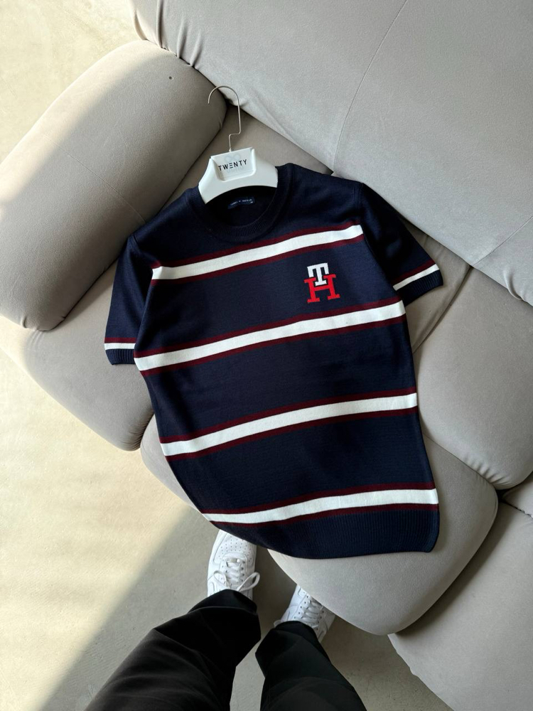 TRİKO BİSİKLET YAKA-TOMMY HİLFİGER