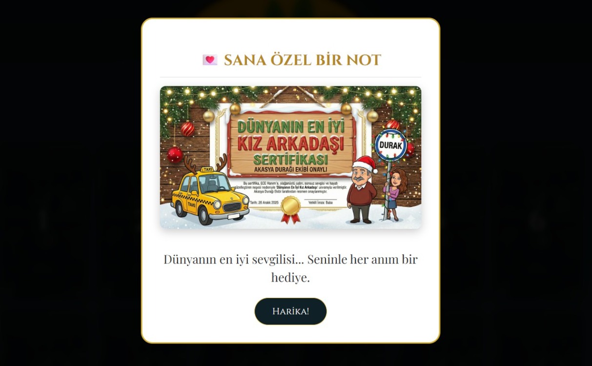 Akasya durağı- Advent Calendar