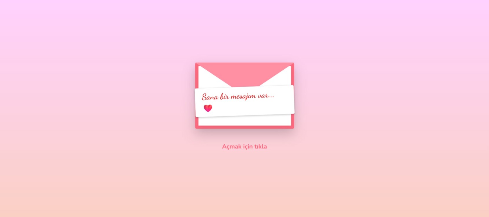 Kişiye Özel Özür Dilerim Web Sitesi