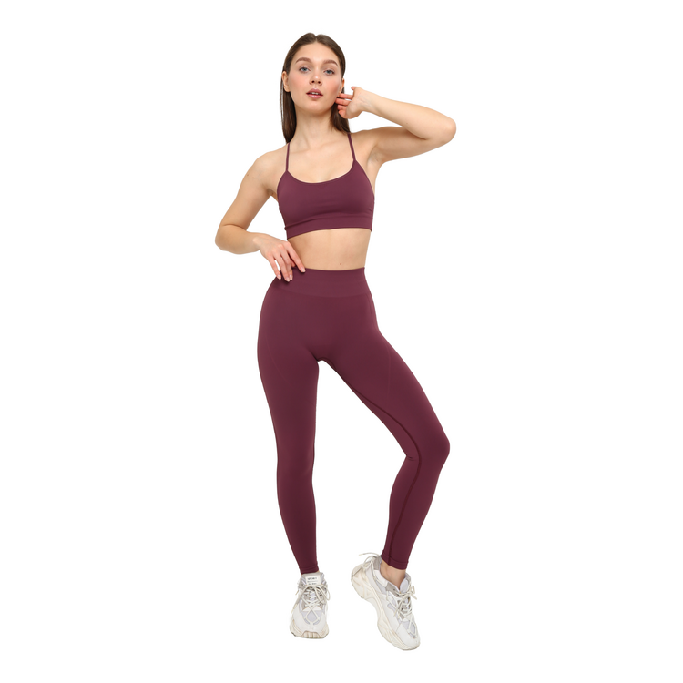 Active Spor Tayt Takım Bordo