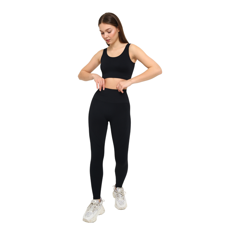 Push Up Tayt Takım Siyah
