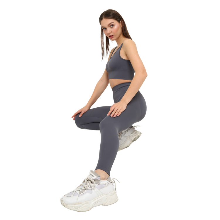 Push Up Tayt Takım Gri