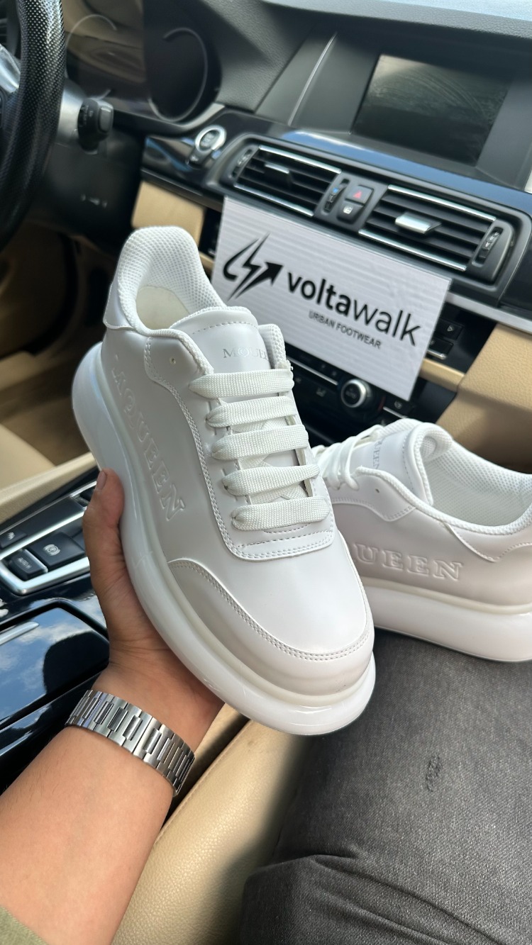 McQueen Model Jel Taban Beyaz Spor Ayakkabı