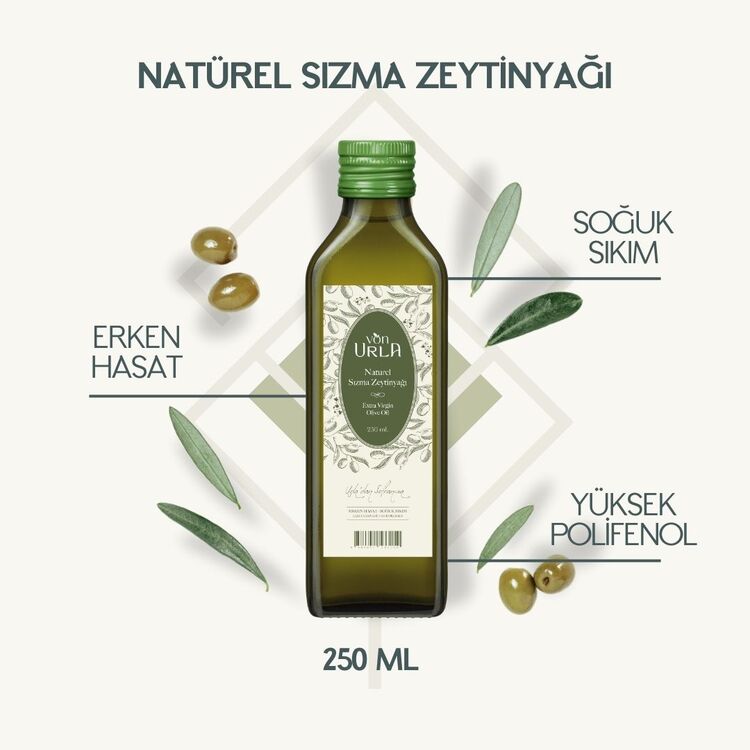 NATUREL SIZMA ZEYTİNYAĞI (ERKEN HASAT) (250 ML) (Yeni Sezon)