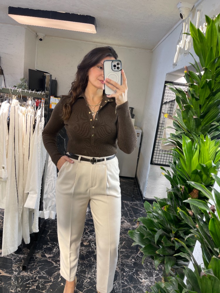 Bej Havuç Pantalon