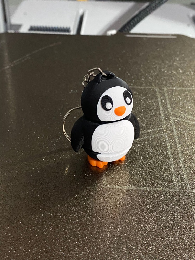 Penguen anahtarlık (hareketli)