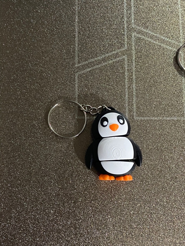Penguen anahtarlık (hareketli)