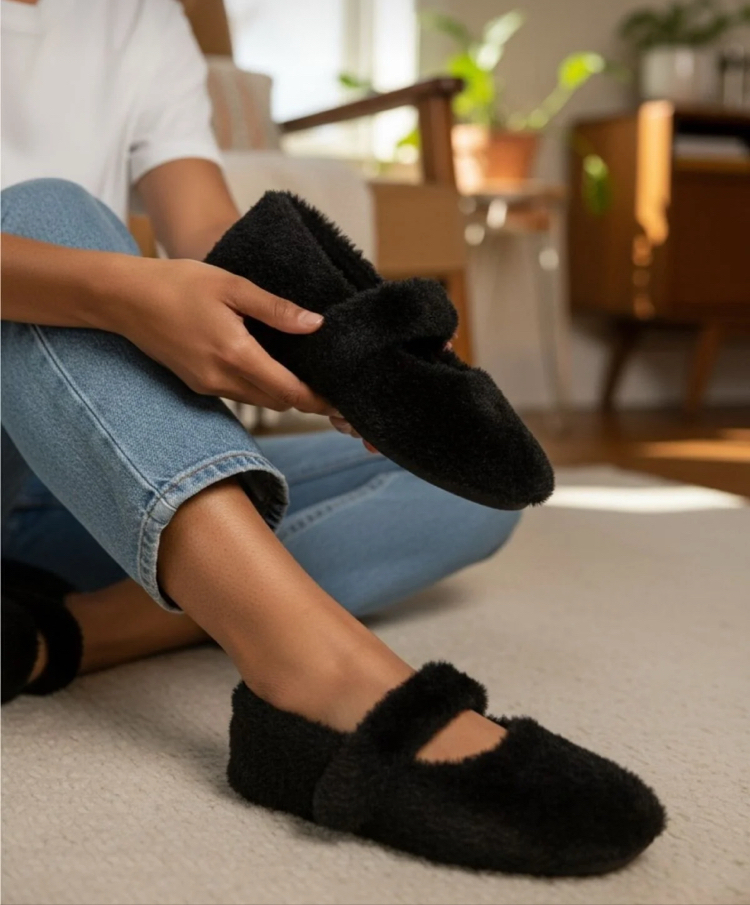 Yumuşak Peluş Ev Terliği –  Konforlu ve Şık Tasarım