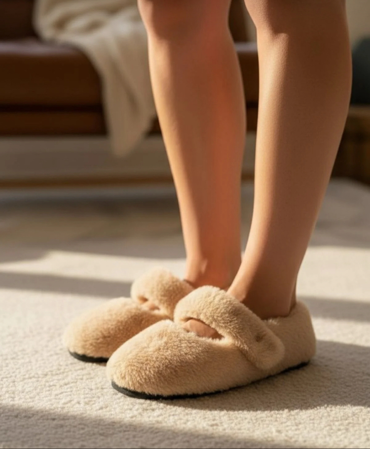 Yumuşak Peluş Ev Terliği –  Konforlu ve Şık Tasarım