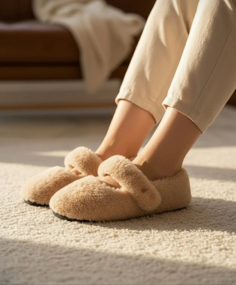 Yumuşak Peluş Ev Terliği –  Konforlu ve Şık Tasarım